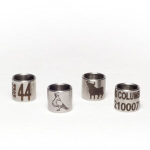 anillas de acero personalizadas para palomas